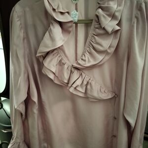 Ruffled Pink Blouse